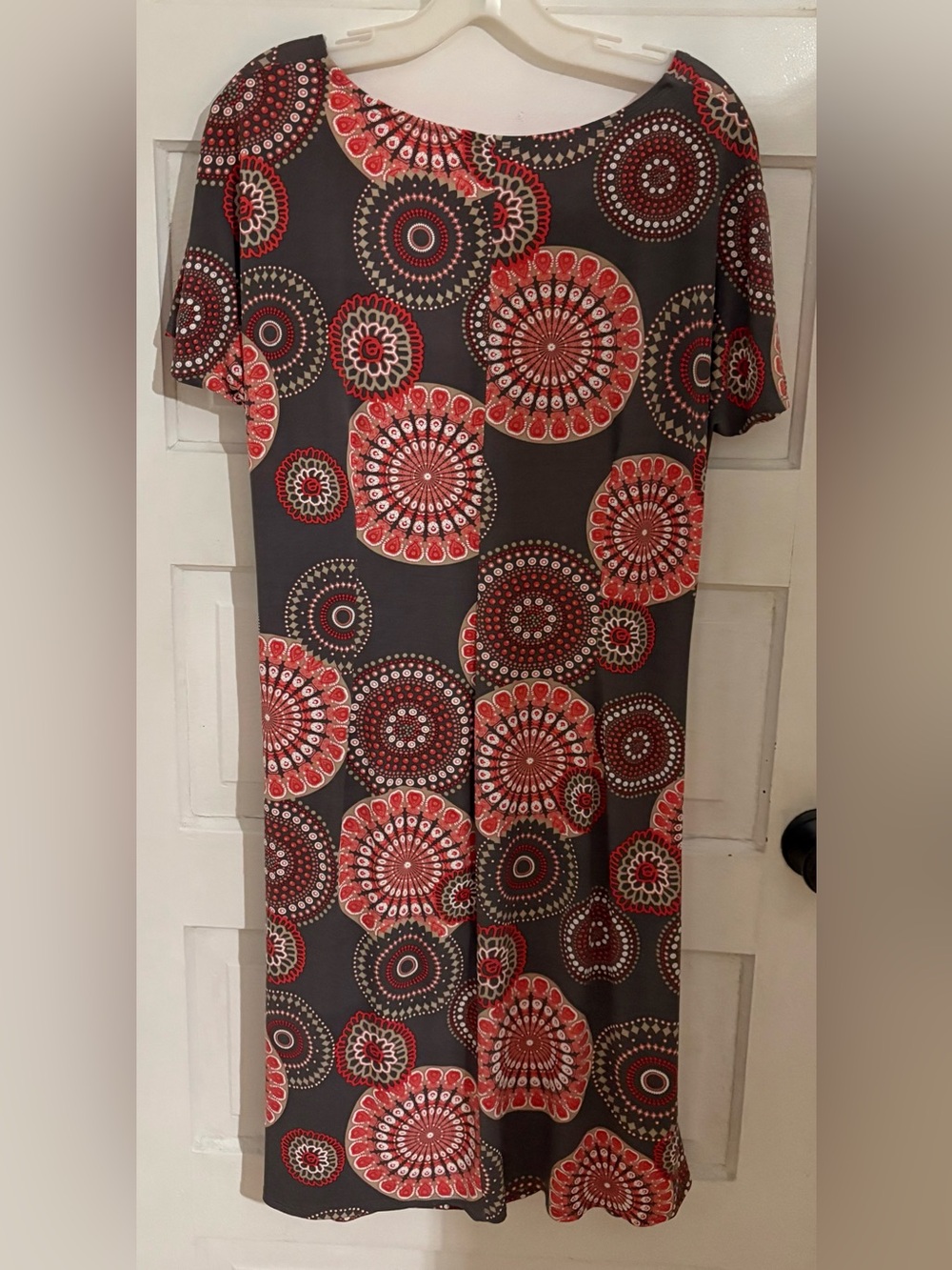 Robbie Bee Large Medallion Print Side Tie Dress